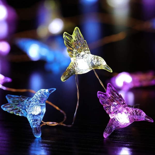 1 m 20 LED Kolibri -valoketju, vedenpitävä, USB-virta