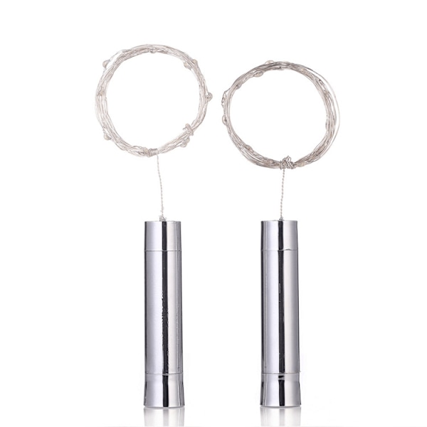 Vinflaskelampor, 10-pack Batteridrivna LED-formade Silvertrådsfärgade Mini-ljusslingor för DIY, Fest, Dekoration, Bröllop
