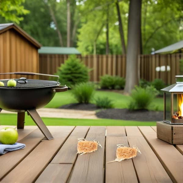 15 st Natural Fire Starter Rolls för camping, grill och överlevnad, kol- och vedstarter