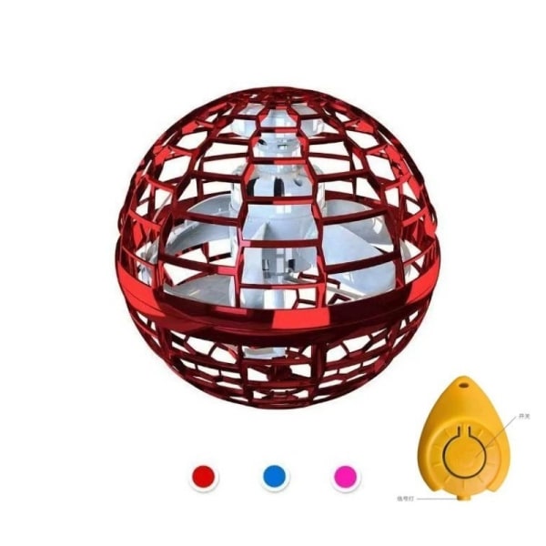 Flygende Ballleker, Flygende Orb Hover Ball, 360° Roterende Kule Leketøy, Barn Voksne Magiske Flygende Leketøy Innendørs 1 pcs red