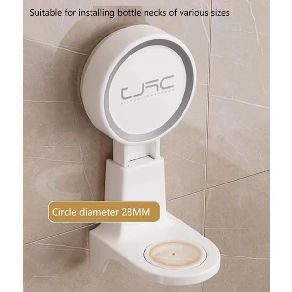 Reusable Suction Cup Holders - Vacuum Suction Cups - No Drilling Required - Multifunctional Wall Hooks - (Three White Pieces)