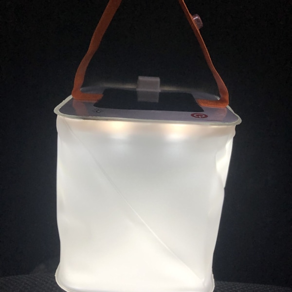 Solcellsdriven Campinglykta - Uppblåsbar LED-lampa Perfekt för Camping, Vandring, Resor och Mer - Nödbelysning vid Strömstörningar