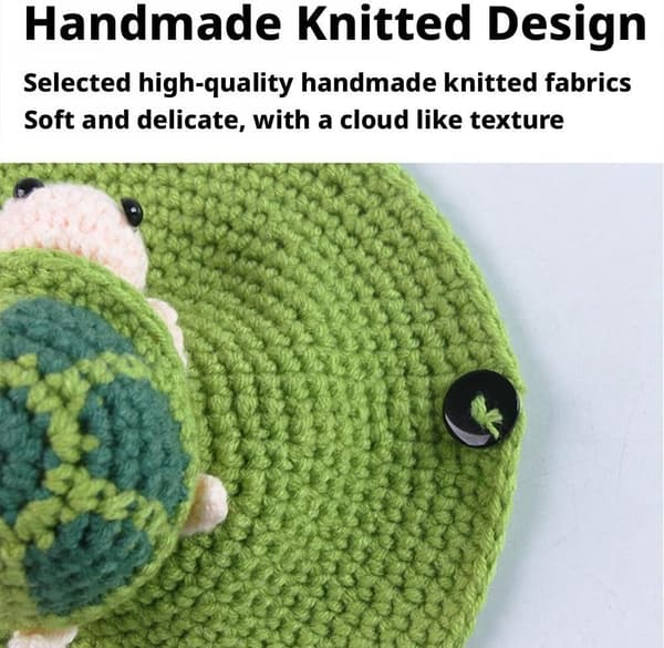 Knitted Pet Turtle Sweater, Hand-Knitted Turtle Jumper, Cute Warm Shell Outfit, Turtle Clothes