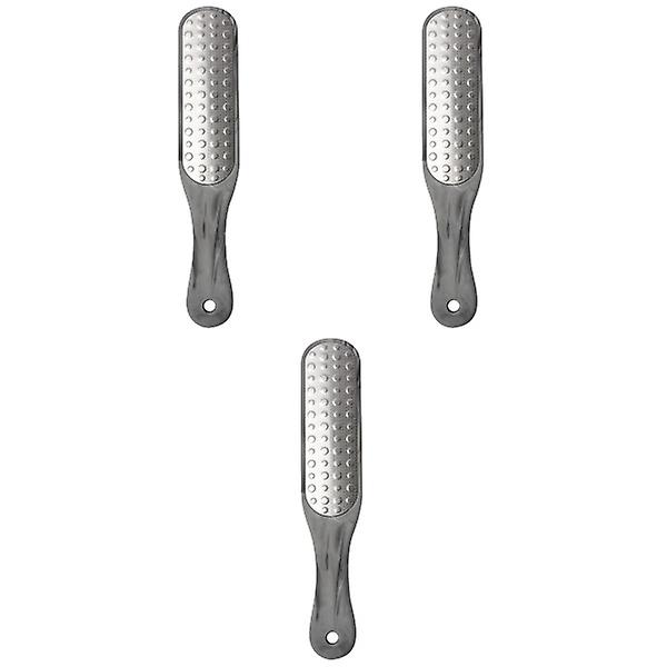 3 stk. Fodfiler i Rustfrit Stål Fod Peeling Callus Grinder Død Hudfjerner Pedicure Værktøj Grå3 3pcs 26x5cm