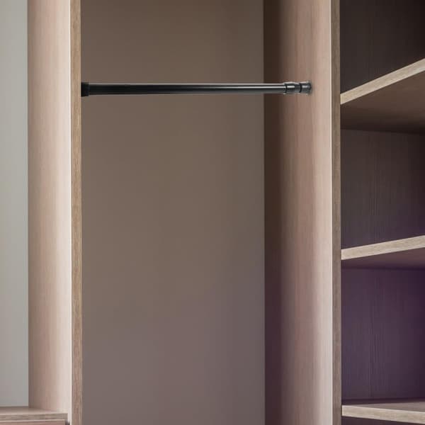 2pcs Adjustable Tension Rod Extendable Clothes Rail Iron Curtain Rod Rust-Resistant Elegant