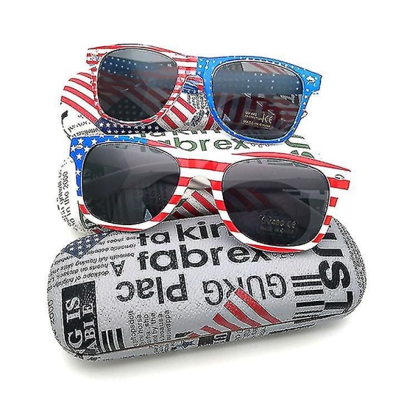 Amerikanske Flag Solbriller Klassisk Stil Retro Solbriller Øjnebriller UV400 Beskyttelse Unisex Til Mænd Kvinder Golf Cykling Sport Fiskeri Rejse