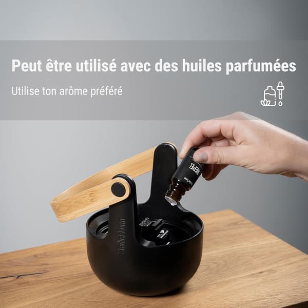 Aromadiffuser og lykt, for innendørs og utendørs bruk, Sprer eteriske oljer, Batteridrevet i opptil 11 timer