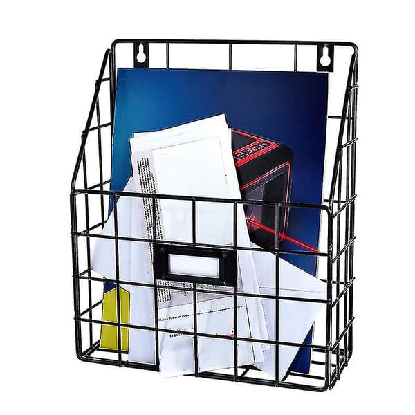 Wire Basket for Mail - Wall Mounted Hanging Folder/Document Organizer - Economical and Easy to Install Tray