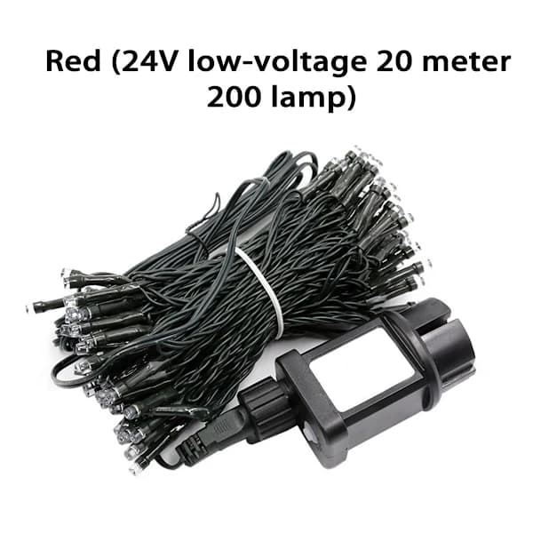 20M 200 LED Halloween Koblingsbare Oransje Lyslenker, 8 Moduser, Vanntett[JUN]