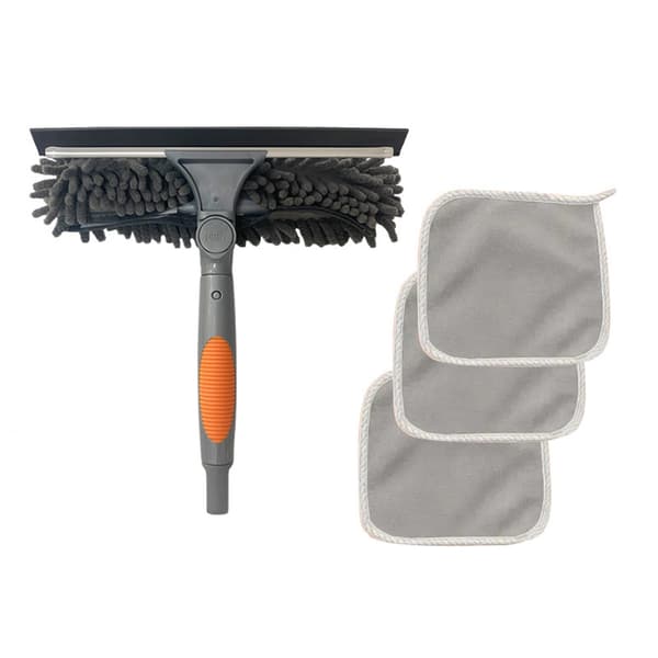 Window Scraper Cleaning Tool Kit Scraper for Window Cleaning with 1 Head 3 Pads