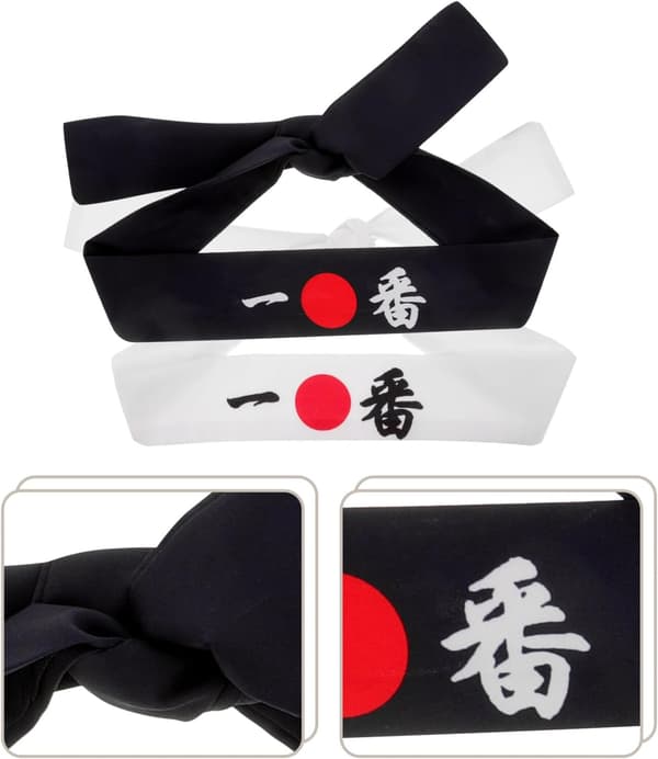 2 stk pandebånd i japansk stil Samurai Karate Træning Træning Pandebånd