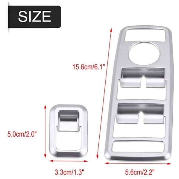 Window Switch Button Cover, Car Window Lift Panel Trim ABS