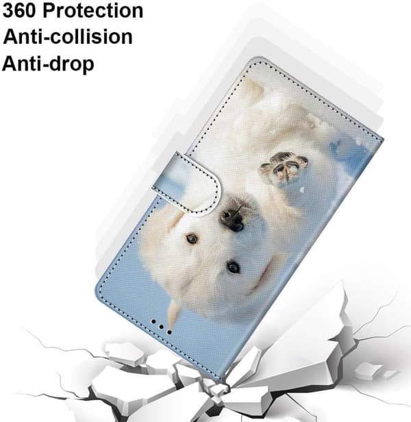 Flip Phone Case Wallet Case, Puppy Phone Protective Case, Compatible with Samsung S23 S23 S23