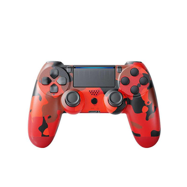 PS4 Handkontroll Dualshock Trådlös för Playstation 4_c Camouflage Red