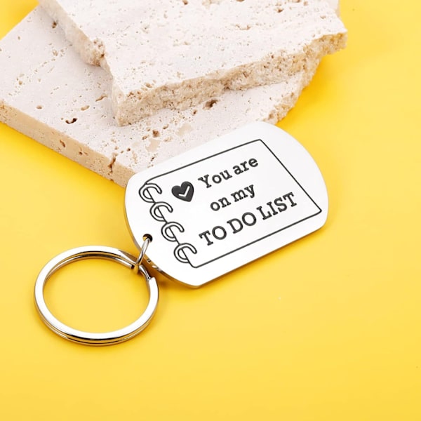 Stainless Steel Keychain for Couples - Valentine's Day Gift