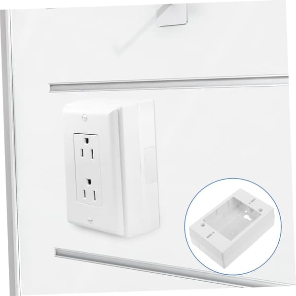 Model Surface Mounted Single Socket Box Versatile Indoor and Outdoor Use for Home