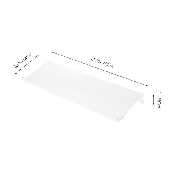 Transparent Laptop Stativ Osynligt Datorstativ Akryl Datortangentbordsställ Lutande Datortangentbordsställ Transparent 45X14X5CM Transparent 45X14X5CM