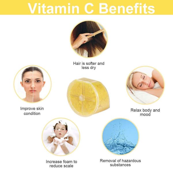 1 stk. Lemon Aroma Filter Brusehoved SPA Massage Brusehoved Mai