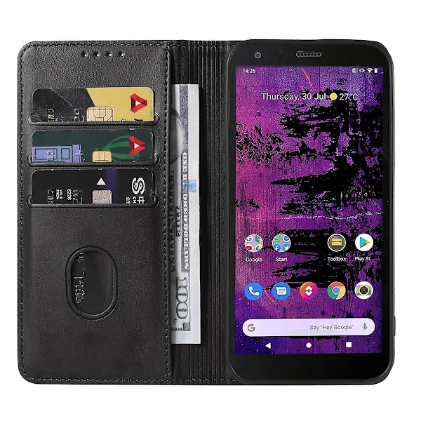 Magneettinen Nahkakotelo Cat S62 Pro:lle Black