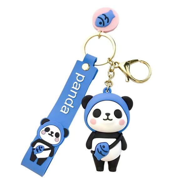 Sød Panda Nøglering i PVC til Piger