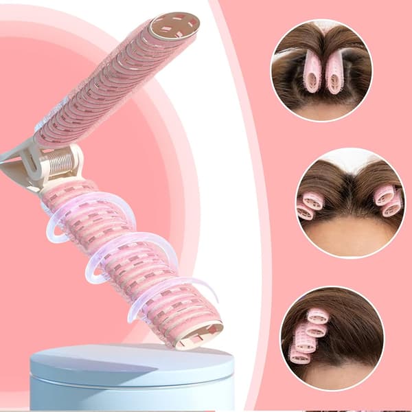 Volymgivande hårklämmor, 8-pack volymrollers, luftlockare, rotklämmor för hårvolym, hårvolymklämmor, fluffiga hårklämmor, locktänger
