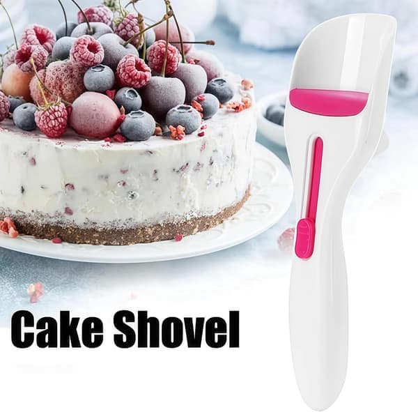 A cookie dough dispenser with a push button for portioning dough; a dough dispenser for home use and baking tools. [Ho]