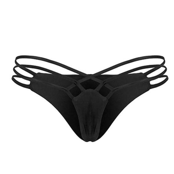 Kvinners Sexy Stropp Bikinitruse Thong Badebukser Undertøy Størrelse L (svart)BlackL Black L