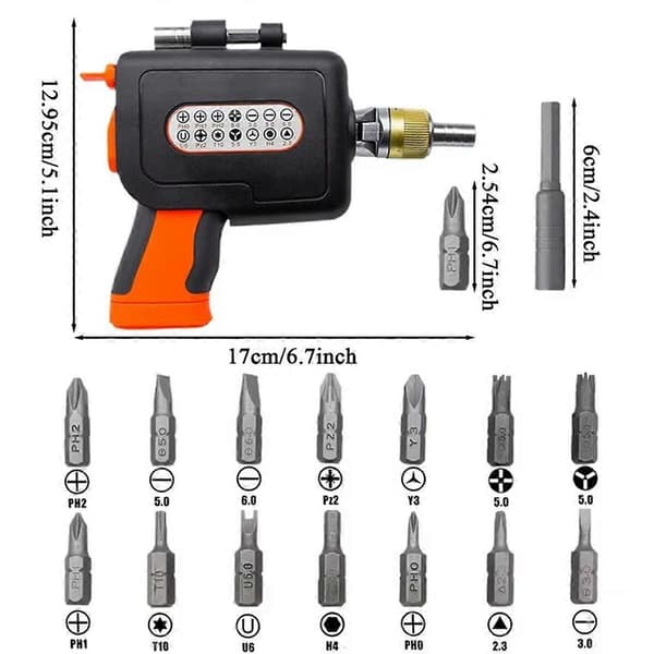 Ratchet Screwdriver 180 Degree Adjustable Angle Screwdriver Electronics Computer Tool Repair Kit E