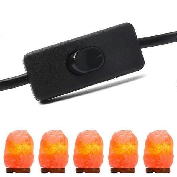 Kabel med strømafbryder til saltlampe - 1,8 m - Fatning til saltlampe