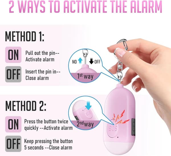 Personal Alarm - For Home Use - High Quality - Durable - Easy to Use - Practical Home Essential_yu