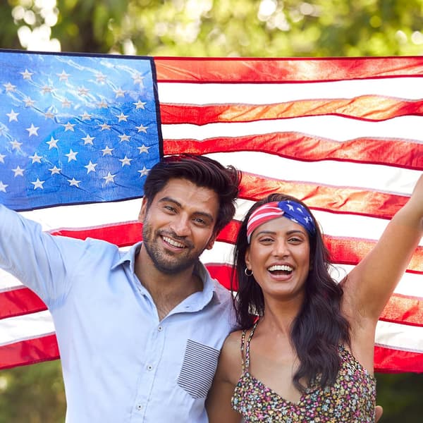 Flag Pandebånd Stof Bungee til Patriotiske Begivenheder