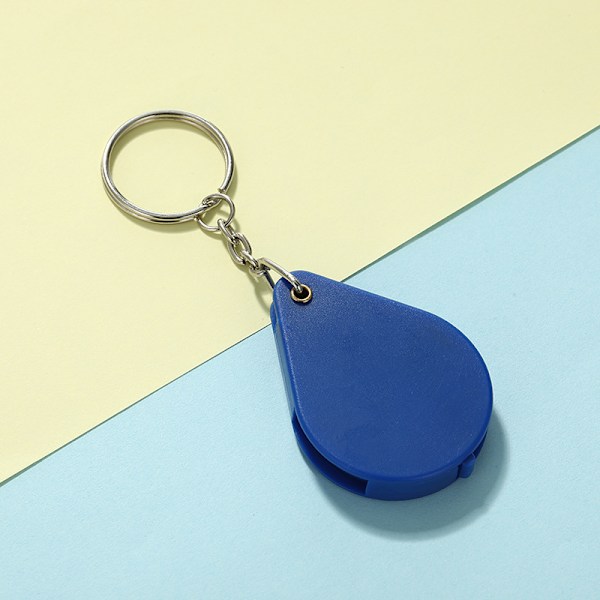 Foldbar Lomme Smykke Forstørrelsesglas Øje Nøglering Mini Forstørrelsesglas Loupe - Tilfældig Farve