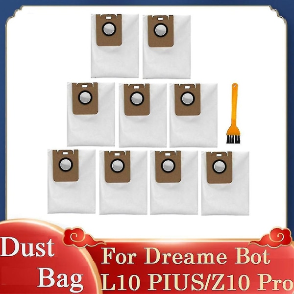 10pcs Compatible With Bot L10 Plus/z10 Pro Dust Bag Vacuum Cleaner Replacement Spare Parts Cleaning Brush Dust