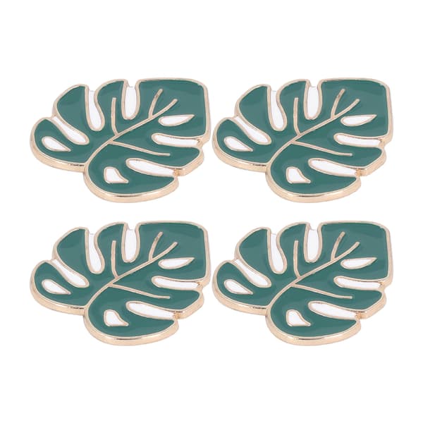 4 stk nåleholder sett DIY magnet korssting broderi tilbehør grønne blader