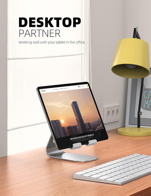 2 stk. Tabletstativ, Justerbar Tablet Holder - Skrivebordsstativ Dockingholder Kompatibel med 4-13 \" Tablets Såsom iPad Pro 1