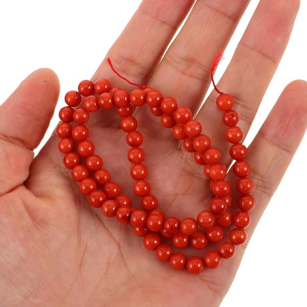 Håndlavede runde perler til smykkefremstilling, løse perler til DIY-armbånd og øreringe