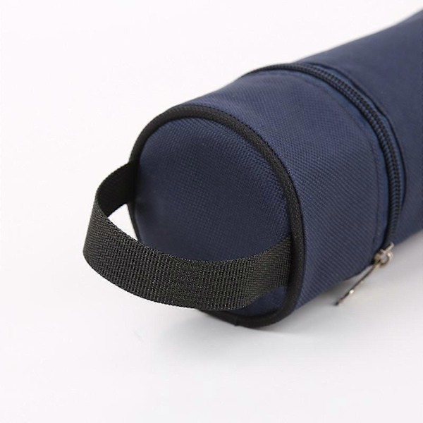 Vattenflaskväska med dragkedja, mjölkflaskväska för promenader, resor, vandring, röd, mörkblå Dark Blue 8.5cmx22cm