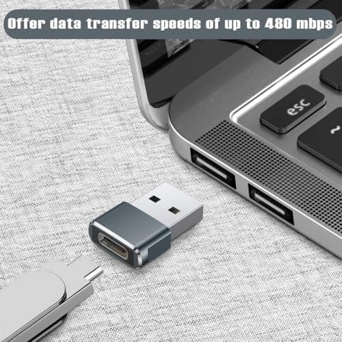 Apple iPhone 16 Laddaradapter, USB till USB C-adapter 3-pack, USB C Hona till USB A Hane Typ C-omvandlare för Apple Watch