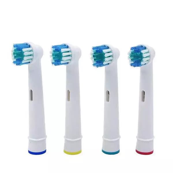 Compatible Replacement Brush Heads for Most Braun Oral B Electric Toothbrushes (8-Pack in White)