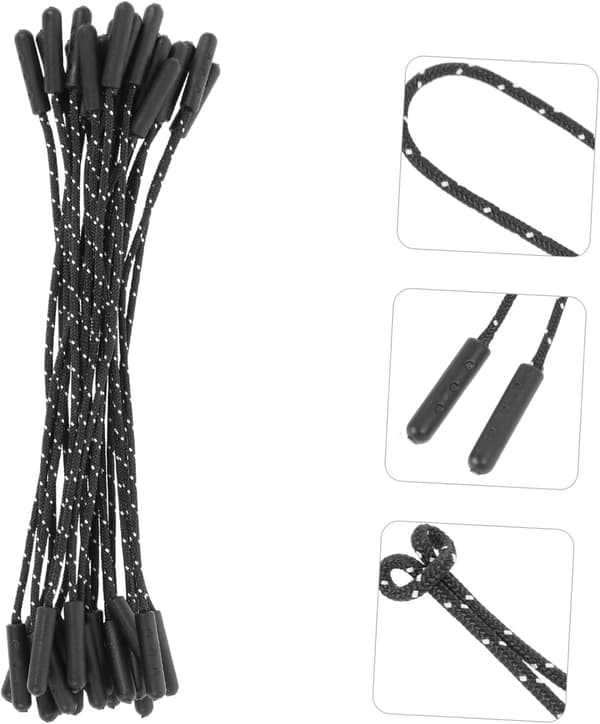 Lynlåserstatninger 20 stk TPU Nylon Snoretræk