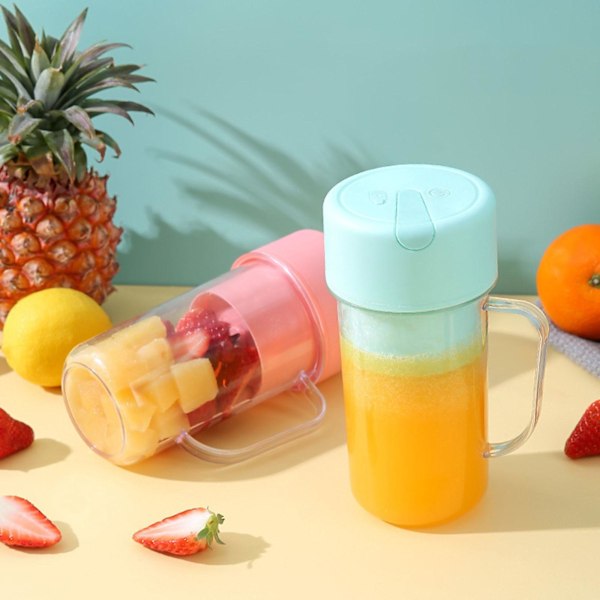 Light Direction Bærbar Juicer USB Opladning Mini Juicer Frugt JuicerGrøn