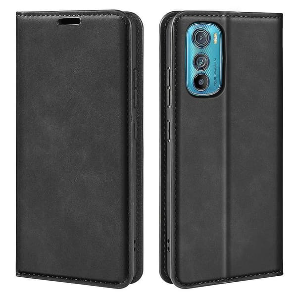 For Motorola Edge 30 5G Skin Touch Feeling Folio Flip Case Smartphone Stand Wallet Protective Cover