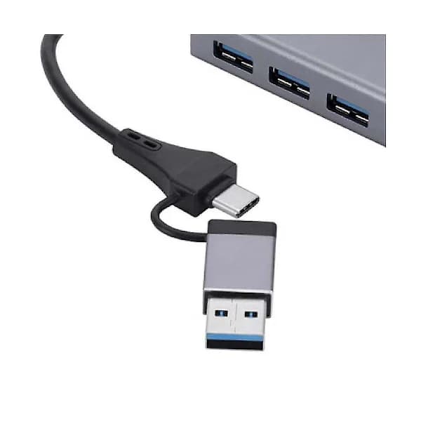 Gigabit 1000mbps 3-ports 3.0 Hub 2-i-1 Kabel USB-C til Rj45 Driverløs