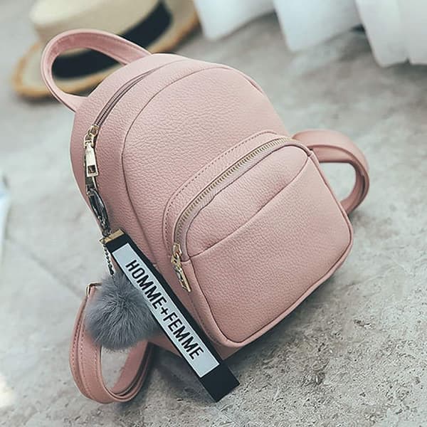 Backpack Waterproof, Shoulder Bag with Multiple Compartments, for Travel, Leisure, Work, School and Outdoor Activities Pink pink
