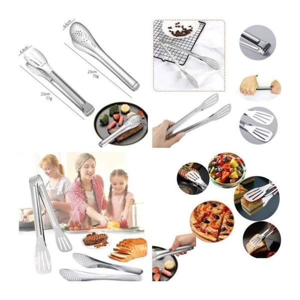 Grilltang i rustfrit stål – Præcis & Robust – 23 cm – Mærke