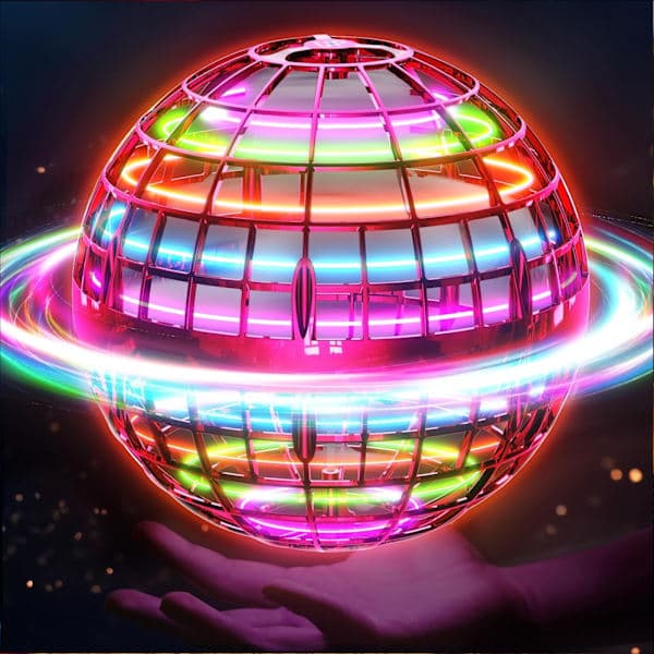 Flying Orb Ball - Upgraded Boomerang Ball, Dazzling Lights Endless Tricks - RED