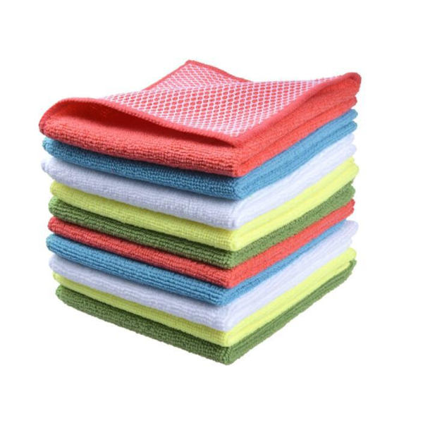 Mikrofiber Rengöringsdukar 10-pack - Dubbel Storlek Rengöringsdukar - Mikrofiberduk och Mocka för Telefonskärmar, LCD-TV, Surfplattor