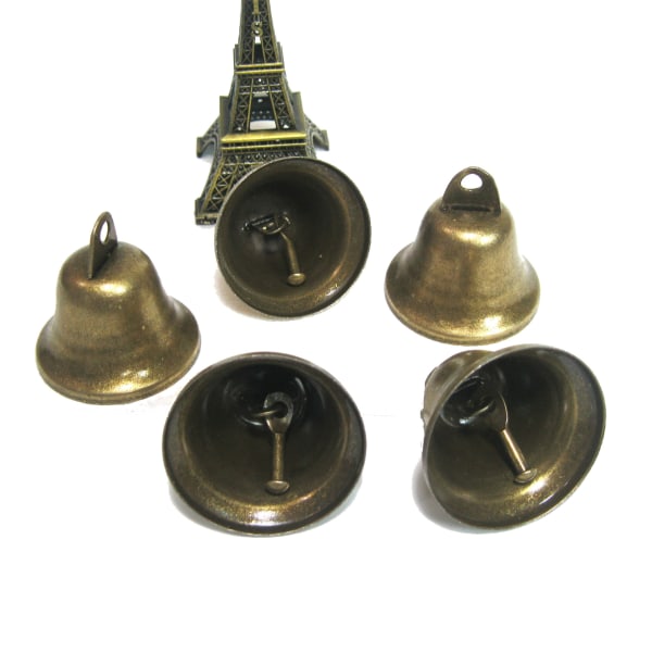 5 STK Bronse Jingle Bells Vintage Messing Farge Mini for Bryllupsdører Hundehalsbånd Smykker Sy Jul Hallowmas dekorasjon