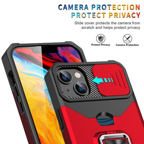 Skydbart Camshield Kort Telefoncover Til iPhone 14 Pro Max