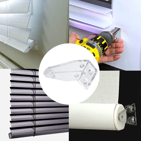 12 stk. Hold-fast beslag til 1 tomme Mini persienner Bundskinne Holdeclips